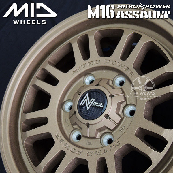 送料無料 200系 ハイエース スタッドレス タイヤ ホイールSET ナイトロパワー M16 ASSAULT 限定カラー：セミグロスブロンズ 215/65R16 ダンロップ ウインターマックス02 WM02