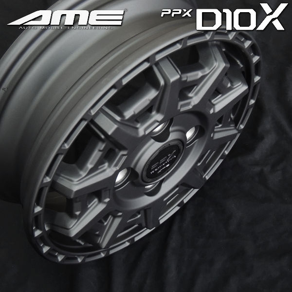 送料無料 PPX D10X マットガンメタ マッドスター M/T ホワイトレター