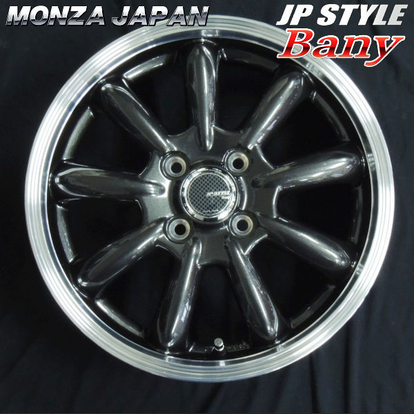 4本 送料無料 MONZA JPスタイル BANY バーニー 15インチ 4.5J +45 4穴