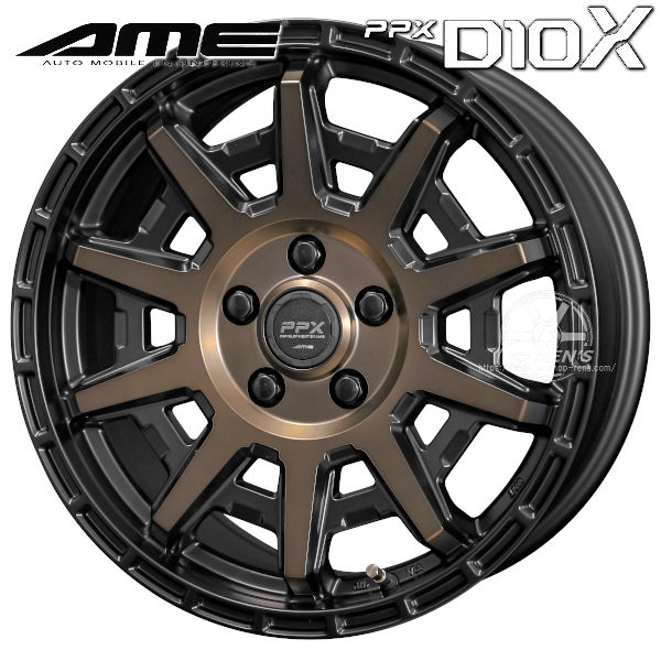 送料無料 10系 シエンタ 現行車 PPX D10X ブラックポリッシュマットブロンズクリア マッドスター ラジアル M/T 195/65R15 マッドテレーン ホワイトレタータイヤ タイヤホイール4本セット