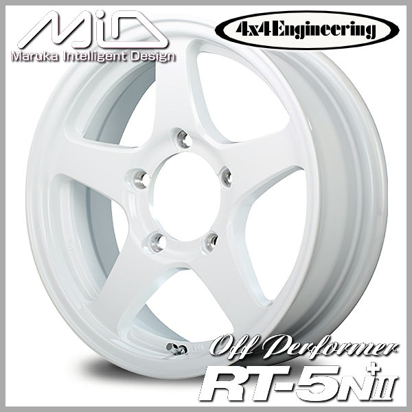 送料無料 ジムニー オフパフォーマー RT-5N+2 ホワイト 185/85R16 
