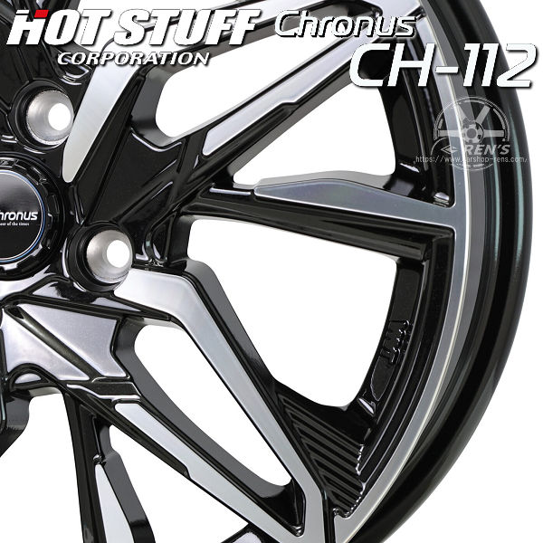 送料無料 ヤリス アクア フィット など クロノス CH-112 メタリックブラックポリッシュ 185/65R15 ファルケン タイヤ ホイール4本セット