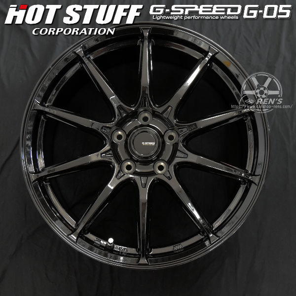 送料無料 GRヤリス RZ ハイパフォーマンス ブレーキ対応 ダンロップ ウインターマックス02 WM02 225/40R18 国産スタッドレスタイヤ ホイール4本SET 塩害軽減対策品 Gスピード G05 メタリックブラック