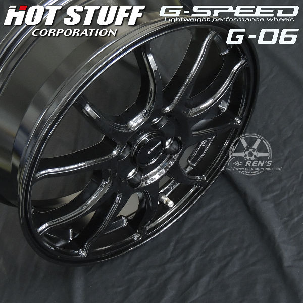 G speed 16インチアルミホイール HOT STUFF 16インチ 4穴 100 5.5J/6J ジースピード G-07