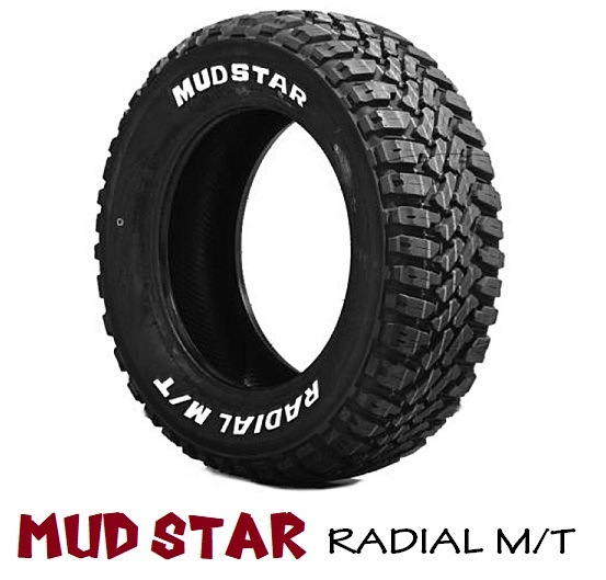 送料無料 165/65R14 マッドスターM/T ホワイトレター マッドテレーン