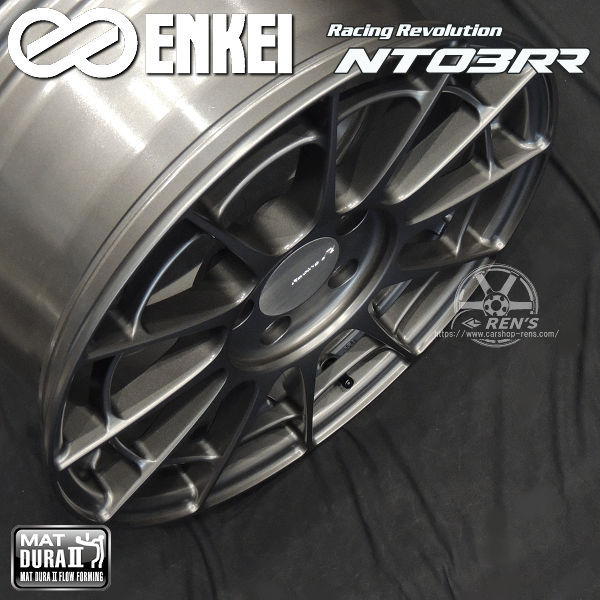 送料無料 GR86 86 BRZ カローラスポーツ 等 ENKEI Racing Revolution NT03RR エンケイレーシング レボリューション NT03RR マットダークガンメタリック 8.5J +42 5H-PCD100 225/40R18 タイヤ ホイール 4本セット