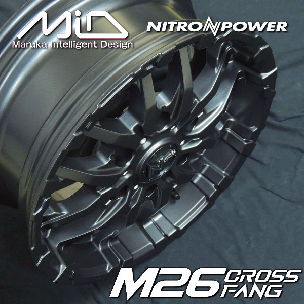 送料無料 200系ハイエース ナイトロパワー M26 CROSS FANG 215/65R16C
