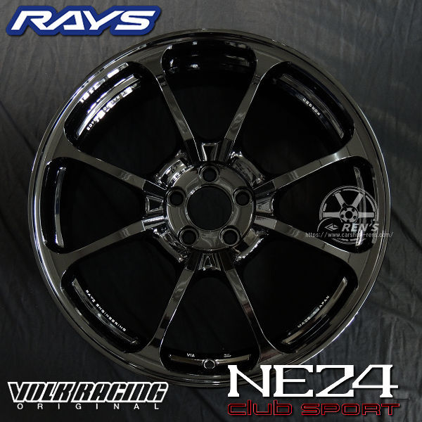 送料無料 在庫あり GR86 86 BRZ カローラスポーツ RAYS レイズ VOLK RACING ボルクレーシング NE24 クラブスポーツ ブラック(BK) ストロボデザイン デカール付属 18インチ 8.5J +41 5穴PCD100 225/40R18 ミシュラン パイロットスポーツ5