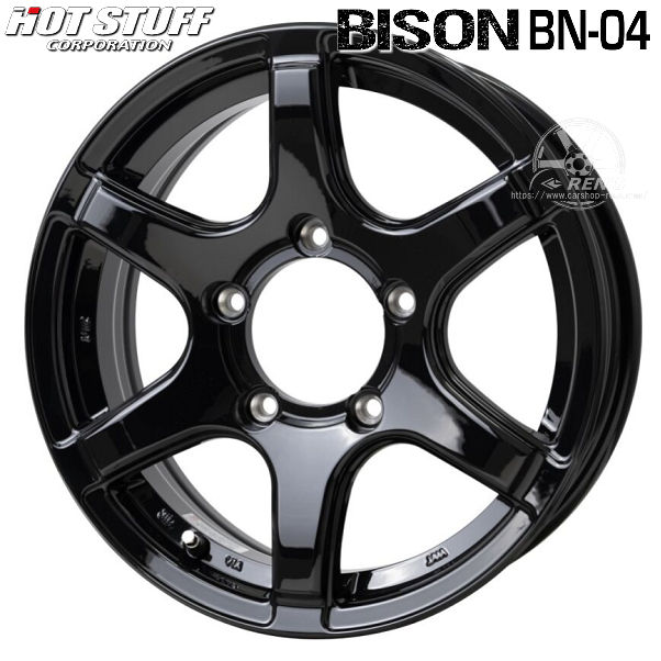 送料無料 ジムニー バイソン BN-04 メタリックブラック 175/80R16