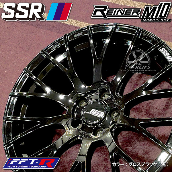 新品4本 送料無料 SSR REINER M10 MONOBLOCK グロスブラック 18インチ 8.5J +44（5穴PCD114.3） ホイール4本セット WRX STI / WRX S4 シビック FC1 FK7 FL1 FL4 等に