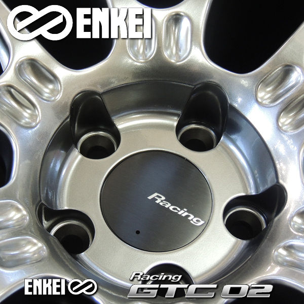 4本 送料無料 ENKEI エンケイレーシング GTC02 ハイパーシルバー 17