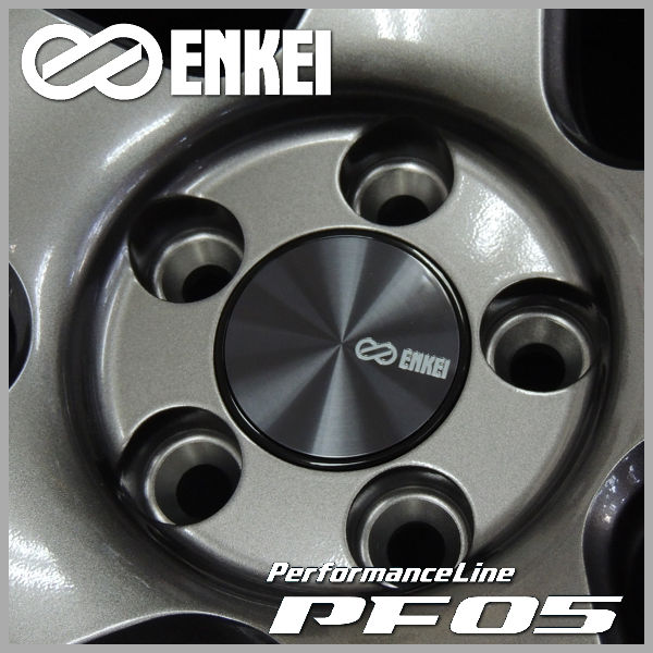 ENKEI   PF05   ダーク　シルバー ENKEI 4本購入で送料無料 Performance Line PF05 16x7.0J 5/100