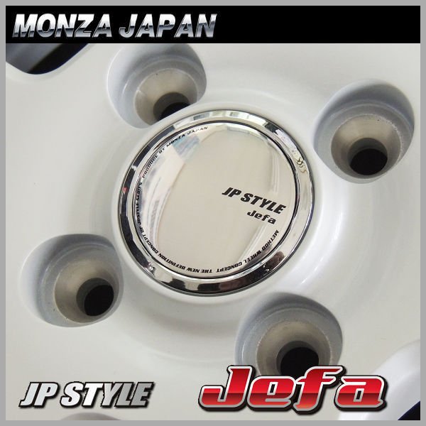 4本 送料無料 15インチ 4.5J +45 JWL VIA 4穴 PCD100 JP-STYLE JEFA 