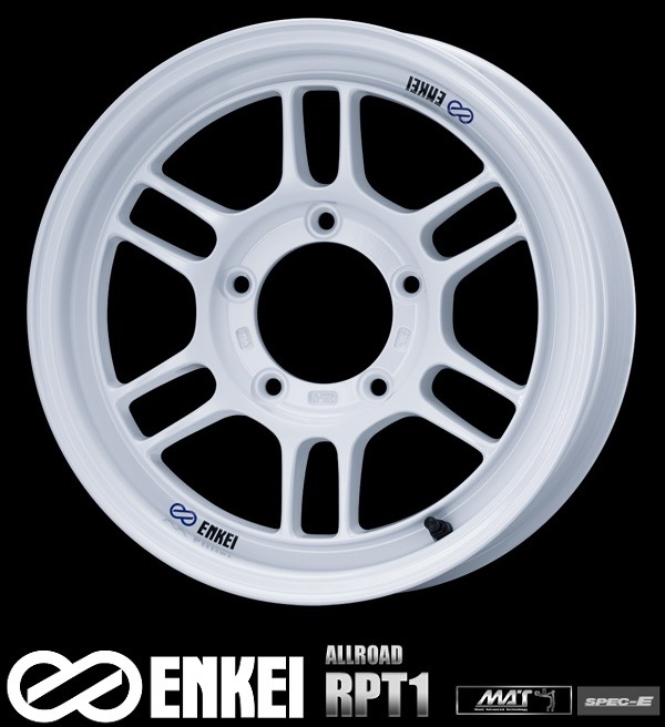 送料無料 ジムニー エンケイ ENKEI ALLOAD RPT1 ホワイト ヨコハマ ジオランダーA/T4 G018 ホワイトレター 185/85R16 4本タイヤホイールセット