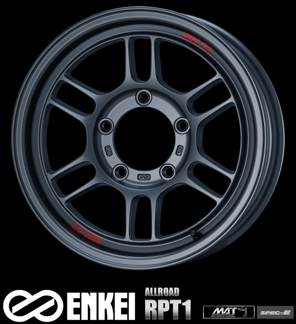 送料無料 ジムニー エンケイ ENKEI ALLOAD RPT1 マットダークガンメタ 185/85R16 TOYOタイヤ オープンカントリーＲ／Ｔ ホワイトレター