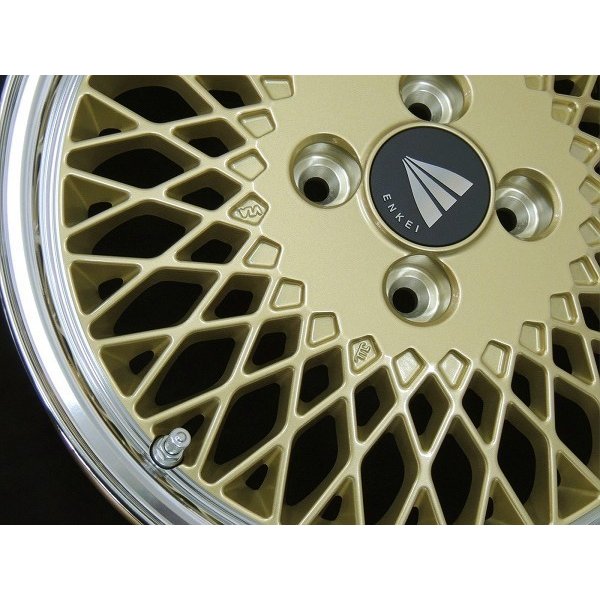 送料無料 ルーミー タンク トール ジャスティ■ＥＮＫＥＩ エンケイ ９２メッシュ ■１６インチ ■ゴールド ■195/45R16 ■タイヤホイールセット