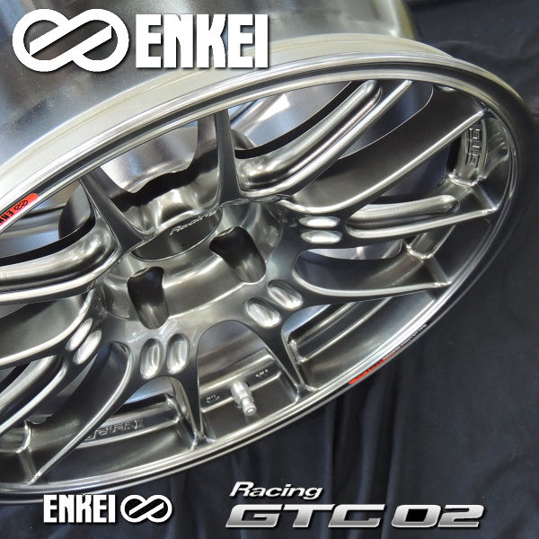 送料無料 ENKEI エンケイ レーシング GTC02 シルバー 8.0J +45