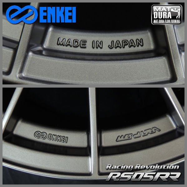 送料無料★レクサスＧＳ ENKEI エンケイ RS05RR マットダークガンメタリック 235/35R20 国産タイヤ