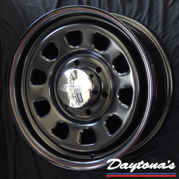 送料無料 NV350 キャラバン デイトナ ブラックレッドブルー 195/80R15