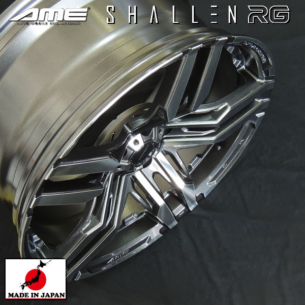 送料無料 ハリアー RAV4 AME シャレン RG 国産ホイール グラファイトシルバーポリッシュ 245/45R20 ヨコハマタイヤ ホイール4本セット