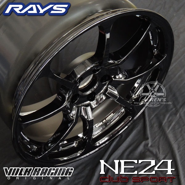 送料無料 在庫有り RAYS レイズ ボルクレーシングNE24 club sport ブラック BK 225/40R18 GR86 86 BRZ 4本 鍛造ホイール タイヤセット