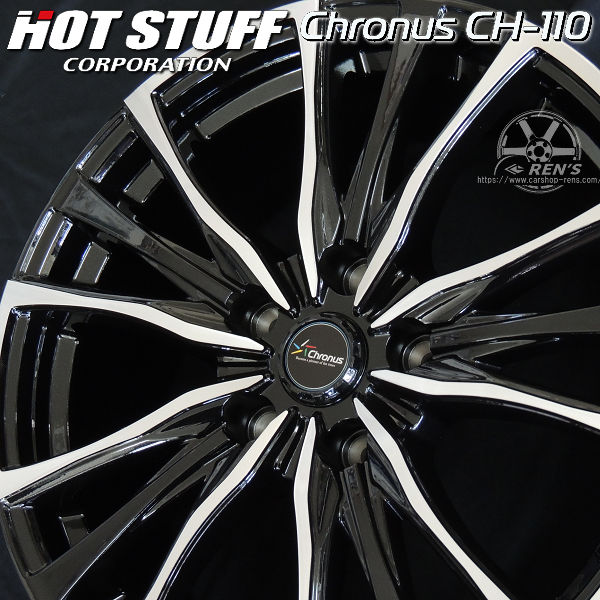 [業販限定販売] [新品] [18インチ] [Chronus CH-110] [7.5J+38] [215/50R18] [60系 プリウス (新型)] [クロノス] [MB/P] 送料無料 新品アルミホイール4本 クロノス CH-110 メタリックブラック