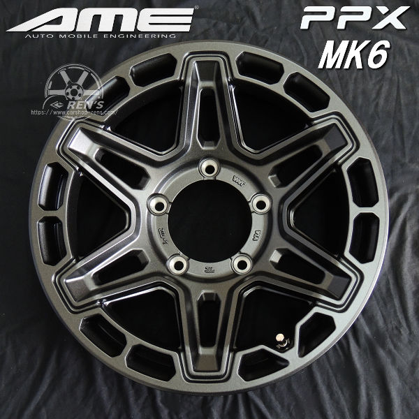 送料無料 ジムニー シエラ ノマド AME PPX MK6 ステルスグレーメタリック 16インチ 6.0J ± 0 5穴 PCD139.7 ダンロップ グラントレックR/T01 ホワイトレター 215/65R16 タイヤホイール4本セット