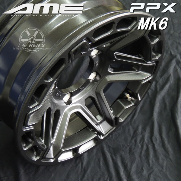 送料無料 ジムニー シエラ ノマド AME PPX MK6 ステルスグレーメタリック 16インチ 6.0J ± 0 5穴 PCD139.7 ダンロップ グラントレックR/T01 ホワイトレター 215/65R16 タイヤホイール4本セット