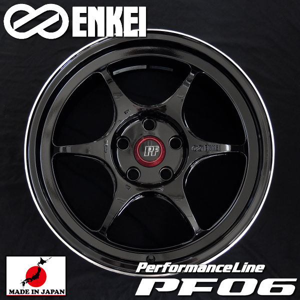 送料無料 GRヤリス ENKEI PF06 マシニングブラック 8.5J +35 5H-114.3 225/40R18 ヨコハマ タイヤ 国産軽量ホイール4本セット