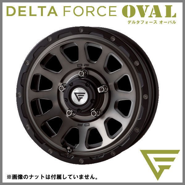 送料無料★ジムニー DELTA FORCE OVAL マットスモークポリッシュ 215/65R16 TOYOタイヤ オープンカントリーＲ／Ｔ ホワイトレター