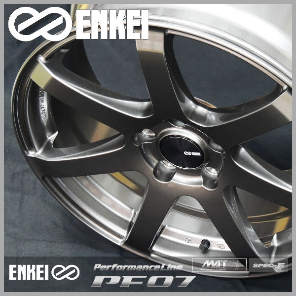 ENKEI（エンケイ） PF07 17インチ ホイール 弱まる ダークシルバー