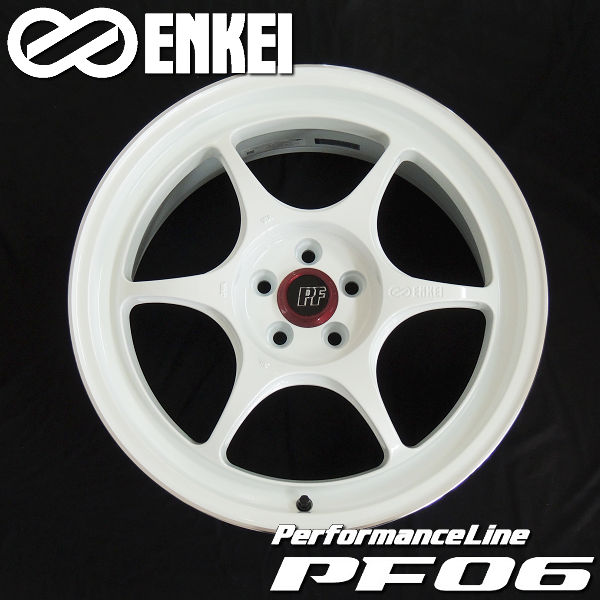 送料無料 GRヤリス ENKEI PF06 マシニングホワイト 8.5J +35 5H-114.3 225/40R18 ヨコハマ タイヤ 国産軽量ホイール4本セット