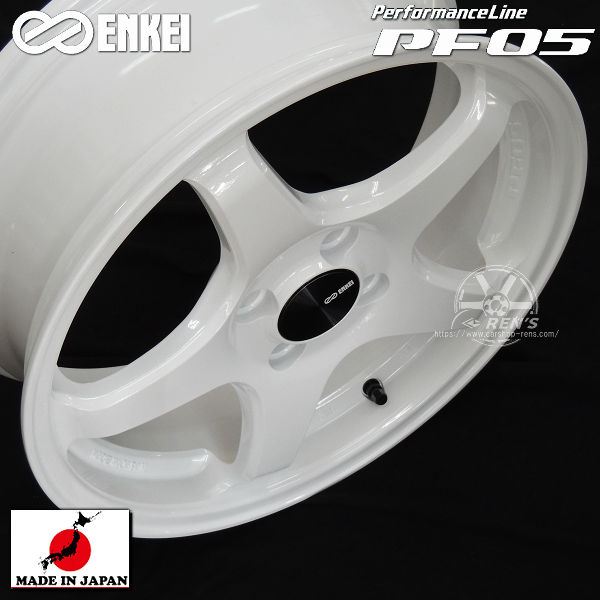 送料無料 コペン ハスラー キャスト ENKEI エンケイ PF05 ホワイト 165
