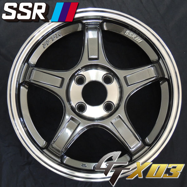 送料無料 コペン ハスラー などに □SSR GTX-03 □ガンメタ スモーク