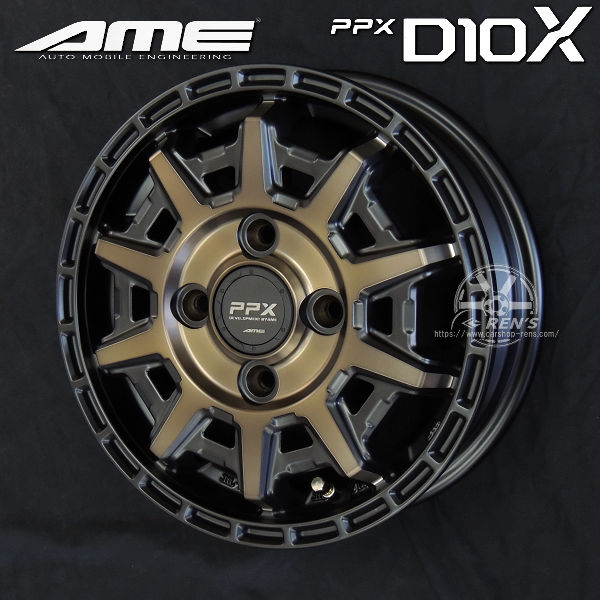 送料無料 PPX D10X マットブロンズクリア ヨコハマ ジオランダーM/T G003 145/80R12 軽トラック ハイゼット キャリー アクティ N-VAN など