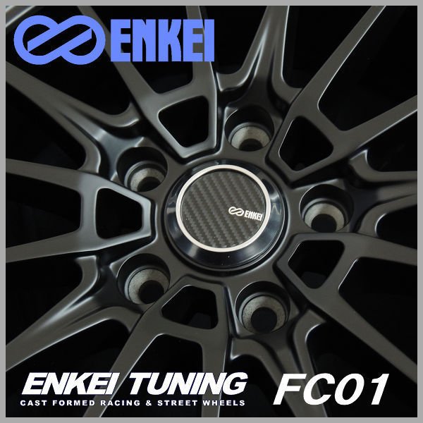 送料無料★アルファード ヴェルファイア 軽量★エンケイ ENKEI TUNING FC01 セミグロスブラック 245/40R20 国産タイヤ