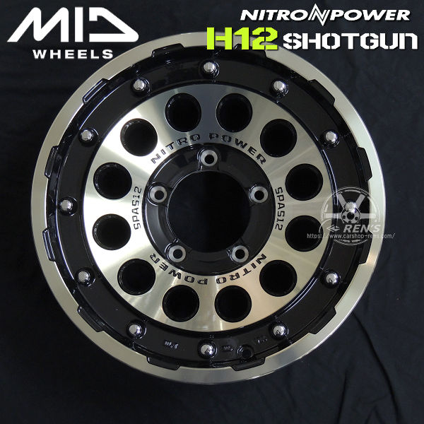 お安く!⭕️1点物◎Custom Model◎PIVOT◎10inch 送料無料 64 ジムニー MID ナイトロパワー H12 ショットガン ブラック