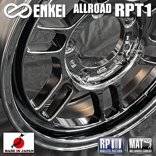 送料無料 ジムニー ENKEI エンケイ オールロード RPT1 SBC メッキ 16
