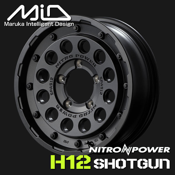 送料無料 ジムニーシエラ □MID ナイトロパワー H12 SHOTGUN □16