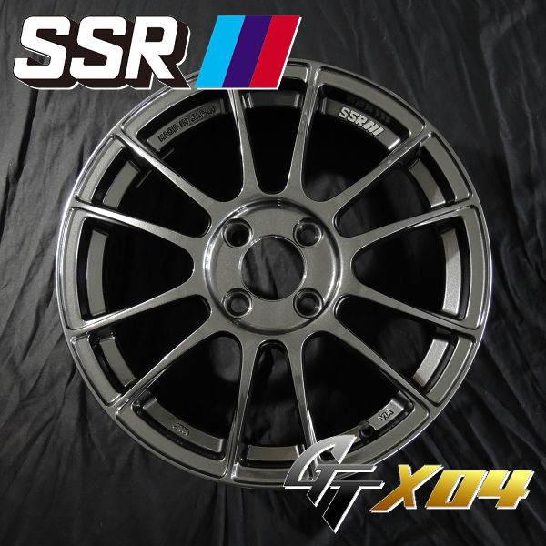 送料無料 コペン などに SSR スピードスター GTX04 ダークガンメタ 165