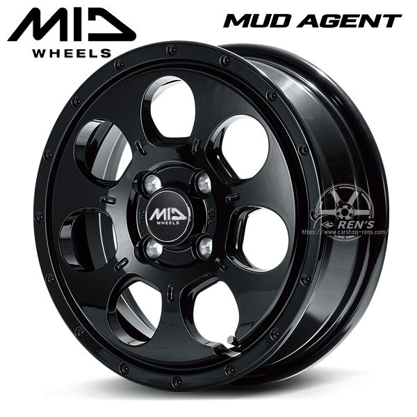 送料無料 タフト TAFT □MUD AGENT □セミグロスブラック □165/65R15