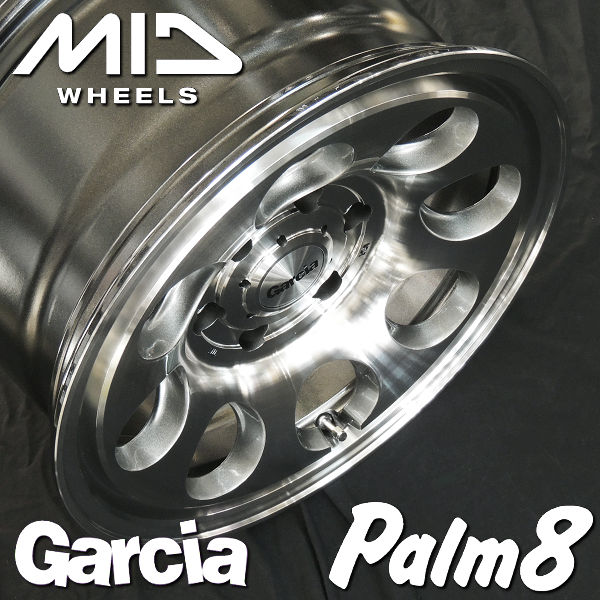 送料無料 ランドクルーザー プラド ハイラックス FJ ガルシア　Palm8 メタリックグレーポリッシュ 17インチ 8.0J +20 新品　４本
