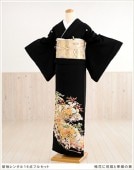 留袖 レンタル　ts065　留袖レンタル　結婚式　着物レンタル　黒留袖　留袖レンタル　黒留袖　黒留袖レンタル　母親　留め袖レンタル　チャペル　神前式　親族　姉　祖母　貸衣装　人気　正絹　女性和服　新品