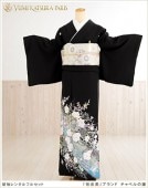 桂由美【留袖　レンタル】（レンタル留袖）（留袖レンタル）ts076　チャペルの鐘【レンタル　黒留袖】【黒留袖レンタル】【留め袖】【貸衣装】【結婚式】【往復送料無料】留袖レンタル【留袖フルセット】新品足