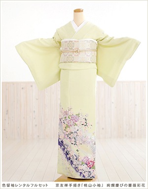 色留袖レンタル｜五つ紋｜結婚式｜式典｜着物レンタル