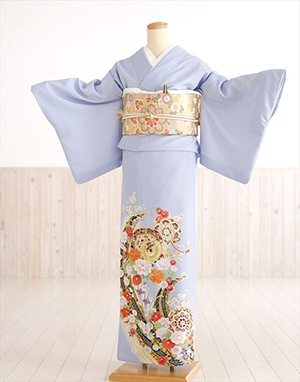 夏用色留袖レンタル（単衣）｜五つ紋｜結婚式｜式典｜着物レンタル