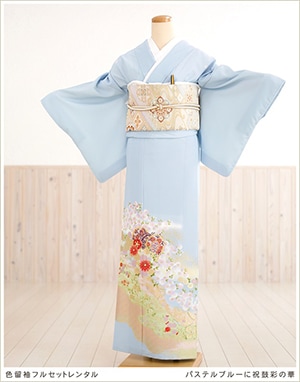 レア　単衣留袖　お手入れ簡単　夏 夏用色留袖レンタル（単衣）｜五つ紋｜結婚式｜式典｜着物レンタル