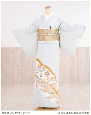 色留袖 身長153-170cm 三つ紋 it-045 色留袖 身長153-168cm 五つ紋 it-034