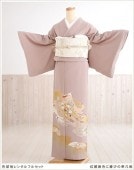 色留袖 レンタル　it057s【フルセットレンタル】小さめ/色留め袖レンタル/結婚式/着物レンタル/留袖レンタル/色留袖/留袖/食事会/表彰式/三つ紋/親族/姉/祖母/式典/人気/正絹/Mサイズ/紅麗