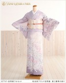 桂由美【訪問着　レンタル】 紫に慶華の香り  hw1194【フルセット】《レンタル訪問着》《着物　レンタル》〔お宮参り〕〔貸衣装〕〔ママ〕〔入学式〕〔卒業式〕〔卒園式〕〔正絹〕〔結婚式〕〔七五三〕〔母